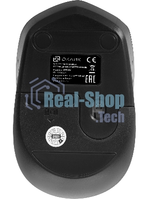Мышь беспроводная Oklick 488MW серый/черный, 1600 dpi, радиоканал, USB, кнопки - 4