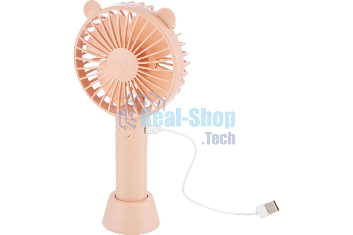 Вентилятор Energy EN-0610 USB (настольный, аккумулятор) розовый