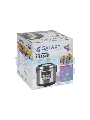 Мультиварка Galaxy GL 2643 серый, объем 5 л, 900 Вт, 10 программ