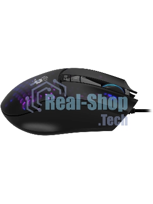 Мышь проводная A4Tech Bloody L65 Max черный/фиолетовый, 12000 dpi, USB, кнопки - 7