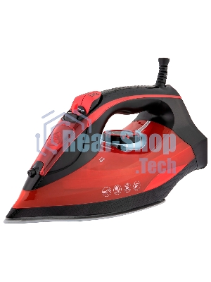 Утюг CF CF-IR3301BRB красный/черный, 3000 Вт, 50 г/мин, 200 г/мин, 420 мл