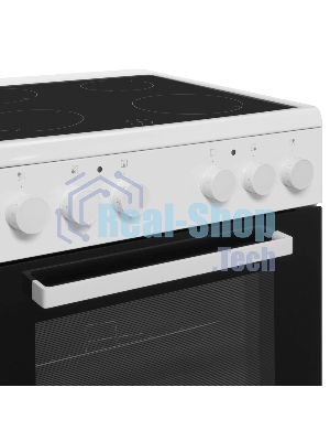 Плита электрическая Maunfeld MEC65CW07 белый, конфорок 4 шт, духовка 60 л, 60 см x 85 см x 60 см