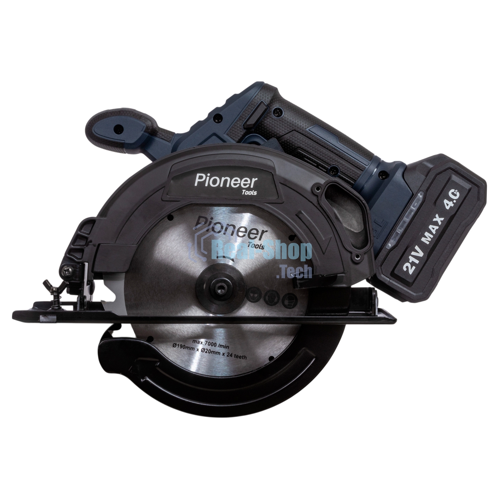 Пила дисковая PIONEER BCIS-E20V40BL-190-01 черный, синий