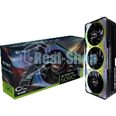 Видеокарта Palit PCI-E RTX 5090 GAMEROCK OC NVIDIA GeForce RTX 5090 32Gb 512bit GDDR7 2295/30000 HDMIx1 DPx3 HDCP Ret