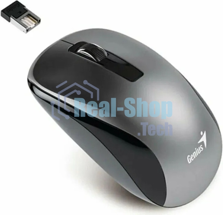 Мышь беспроводная Genius NX-7010 серый, 1200 dpi, радиоканал, USB, кнопки - 3