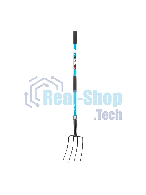 Вилы Palisad LUXE 4-х рогие,сенные, кованые, 210х310х1510 мм, фибергласовый черенок, ПВХ накладка