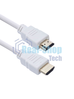 Кабель ACD-DHHM2-18W ACD-DHHM2-18W HDMI 2.0, Golden Plated,19m/19m, белый, 1.8м