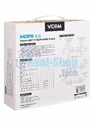Сетевая Оптическая кабельная система HDMI2.0V VCOM 10M D3745-10.0