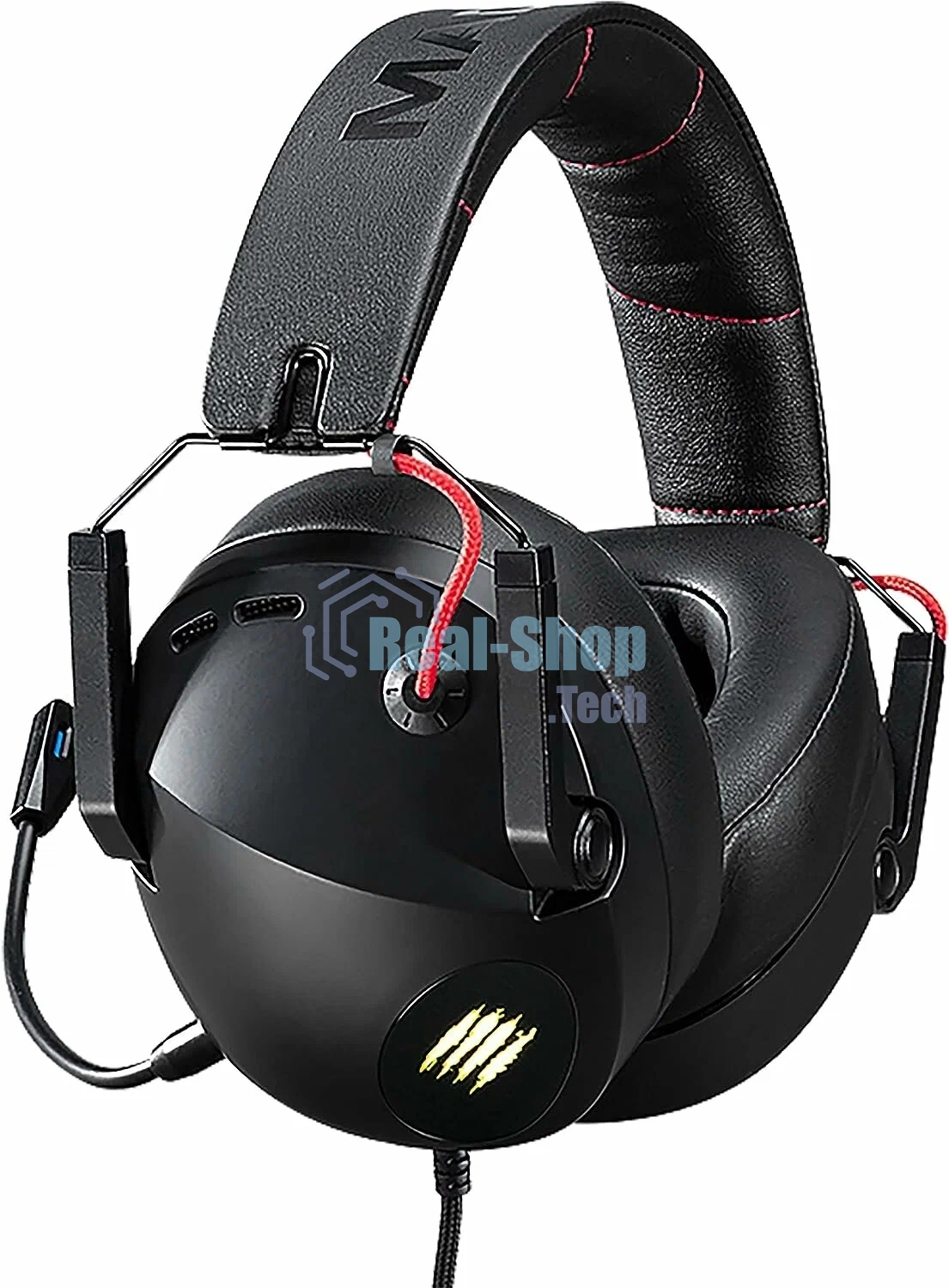 Гарнитура проводная игровая Mad Catz P.I.L.O.T. 5 черные (7.1, USB, RGB подсветка, 50 мм)
