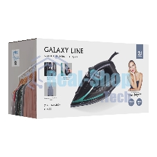 Утюг Galaxy GL 6136 черный/зеленый, 3100 Вт, 80 г/мин, 220 г/мин, 350 мл
