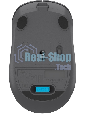 Мышь беспроводная A4Tech Fstyler FG15C Air2 серый, 1200 dpi, радиоканал, USB, кнопки - 3