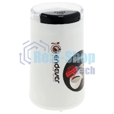 Кофемолка Endever Costa-1053, 250 Вт, 15000 об/мин, вес продукта для помола 100 гр, ABS-пластик, защита от перегрева двигателя
