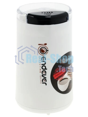 Кофемолка Endever Costa-1053, 250 Вт, 15000 об/мин, вес продукта для помола 100 гр, ABS-пластик, защита от перегрева двигателя
