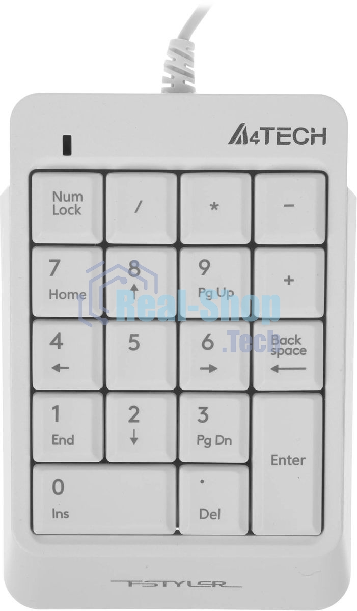 Числовой блок проводной A4Tech Fstyler FK13P, USB, белый
