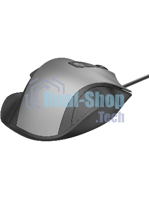Мышь проводная Oklick 504M черный/серый, 3600 dpi, USB, кнопки - 6