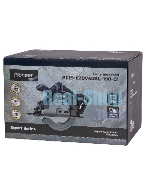 Пила дисковая PIONEER BCIS-E20V40BL-190-01 черный, синий