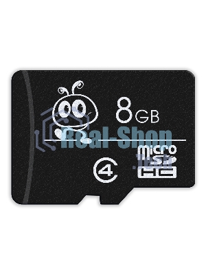 Флеш карта microSD 8Gb, Smartbuy microSDHC Class 4 (SD адаптер)