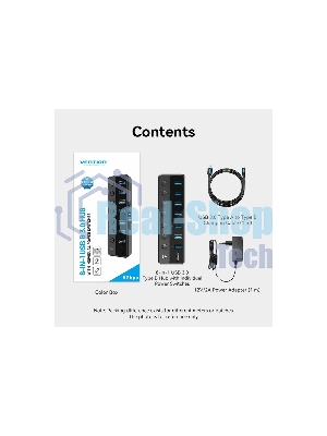 USB-концентратор Vention CHXB0, USB 3.0, USB 7 портов, USB