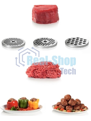 Мясорубка электрическая Bosch MFW 66020 белый/серый, 1800 Вт, 3.0 кг/мин, реверс, защита от перегрузки, насадки - 5