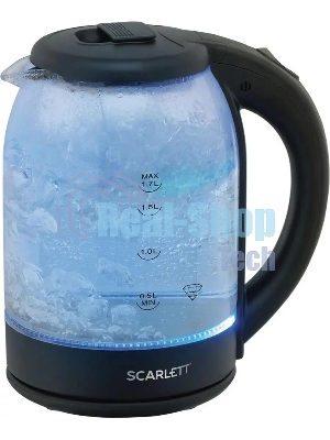 Чайник электрический Scarlett SC-EK27G90 черный Мощность, Вт: 1800; Объем, л: 1.7