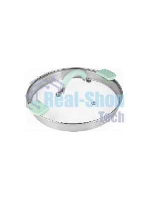 Кастрюля LARA LR02-544 MINT 24x13 см, 5,7 л, носик, индукционное дно, крышка с бортом, нержавеющая сталь