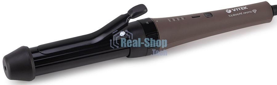 Электрощипцы Vitek VT-2521 (MC) черный/коричневый 1. Максимальная температура нагрева 210 °С 2. Технология PTC Heating 4. Автоматическое отключение 5. Индикация