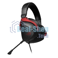Гарнитура ASUS ROG Delta S Core чёрный-красный, проводная, 3.5 мм, съёмный микрофон, совместимость с PlayStation, Xbox