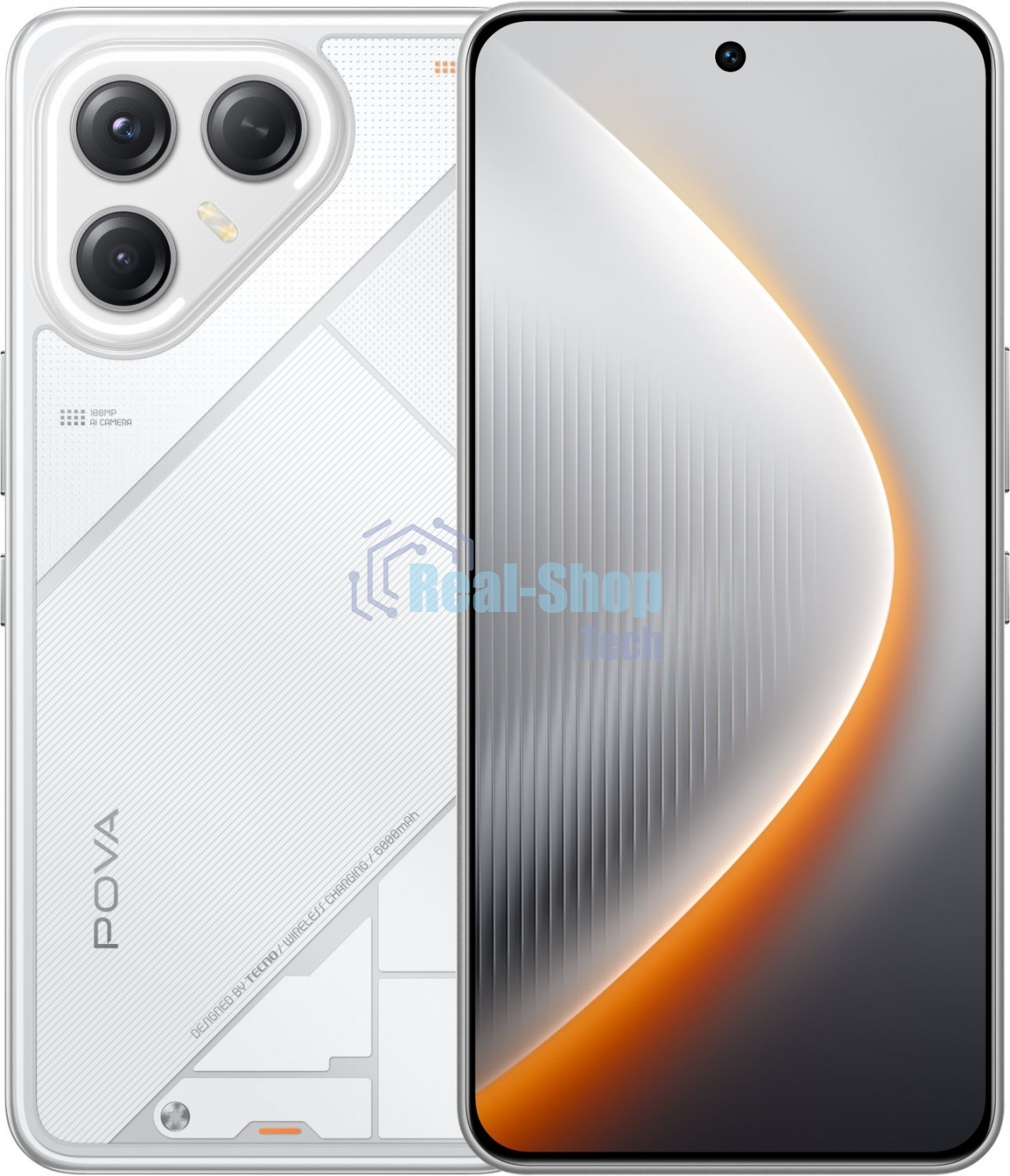 Смартфон Tecno Pova 7 Ultra 5G LJ9, 8/256Gb, белый