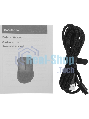 Мышь беспроводная Defender Delata GM-082 черный, 12000 dpi, радиоканал, Bluetooth, USB, кнопки - 6