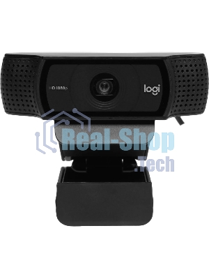 Веб-камера Logitech C920 1920x1080, 30 кадр/с, USB Type-A, микрофон (2 шт, шумоподавление), автоматическая фокусировка, автоосвещение, универсальное крепление