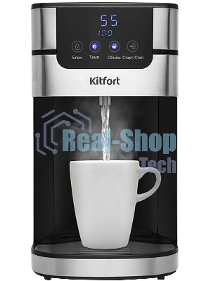 Термопот Kitfort КТ-2501 4 л, 2618Вт, черный/серебристый