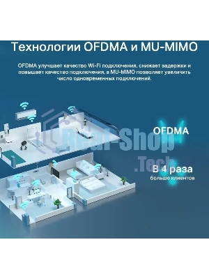 Двухдиапазонный гигабитный Wi-Fi 6 роутер TP-Link Archer AX53 AX3000