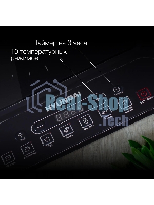 Плита настольная электрическая Hyundai HYC-0101 черный эмаль (настольная)