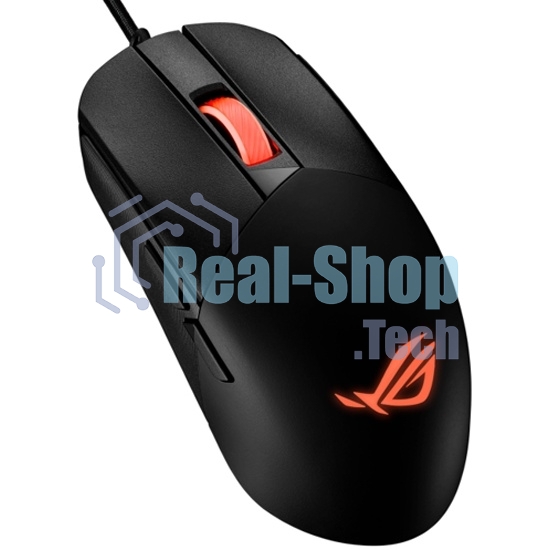 Мышь проводная ASUS P518 ROG STRIX IMPACT III черный, 12000 dpi, USB, кнопки - 5