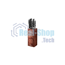 Подставка для ножей универсальная LARA LR05-102 Wood <квадрат> Soft touch