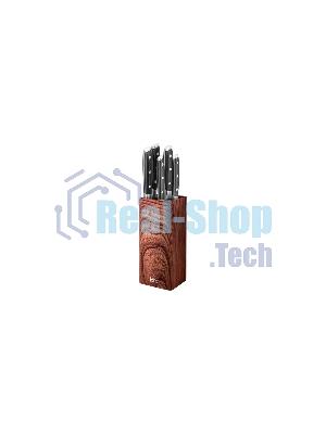 Подставка для ножей универсальная LARA LR05-102 Wood <квадрат> Soft touch