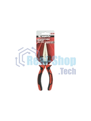Длинногубцы Matrix NICKEL 17164 160 мм, прямые никелированные, двухкомпонентные рукоятки