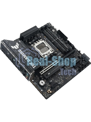 Материнская плата ASUS TUF GAMING B850M-E WIFI, AM5, AMD B850, 4xDDR5, 4xSATA, 3xM.2, 1xPCIe 5.0 x16, 1xPCIe 3.0 x1, 1xHDMI, 2xDP, 1x2.5Gb LAN, Wi-Fi 6E, Bluetooth 5.3, 1xUSB-C 10Gbps, 1xUSB-A 10Gbps, 2xUSB-A 5Gbps, 4xUSB-A 2.0, 3x3.5 мм, 7.1, mATX