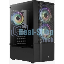 Корпус ATX Aerocool/Formula Quantum Mesh-G-BK-v3 4710562758580 черный, без БП, USB 3.0, 2*USB 2.0, HD Audio