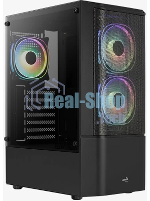 Корпус ATX Aerocool/Formula Quantum Mesh-G-BK-v3 4710562758580 черный, без БП, USB 3.0, 2*USB 2.0, HD Audio