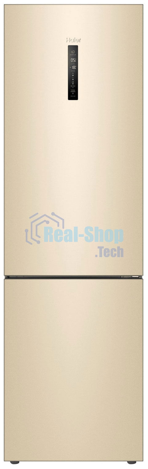 Холодильник Haier C4F640CGGU1 золотистый двухкамерный 285/115л морозилка снизу, No Frost