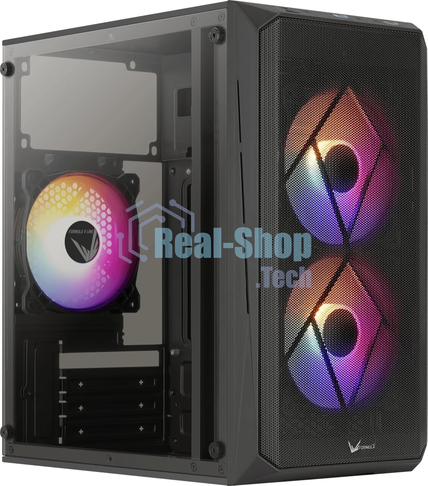 Компьютерный корпус Aerocool/Formula V Line CS-107 Plus mATX USB 3.0x1/USB 2.0x1/audio черный