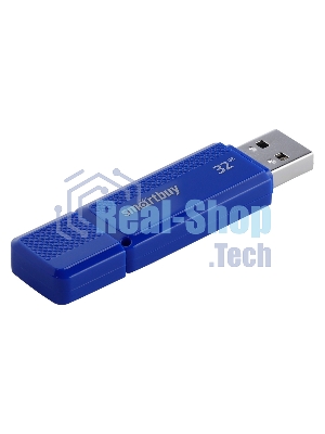 Флешка USB Smartbuy Dock Blue (SB32GBDK-B), 32Gb, USB 2.0, R/W 15/5, синий