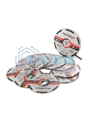 Диск абразивный отрезной Patriot Expert 125*1,0*22,23 по металлу, 10 шт в жестяной коробке