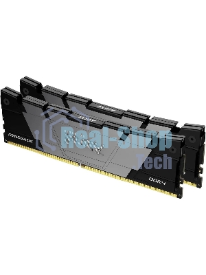 Оперативная память Kingston Fury Renegade, DDR4, 16GB (2x8GB), 4266MHz, CL19, DIMM, с радиатором, черный