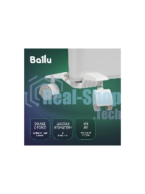 Конвектор электрический Ballu Ettore BEC/ETER-1500 белый, 1500 Вт, 20 м2, термостат, дисплей
