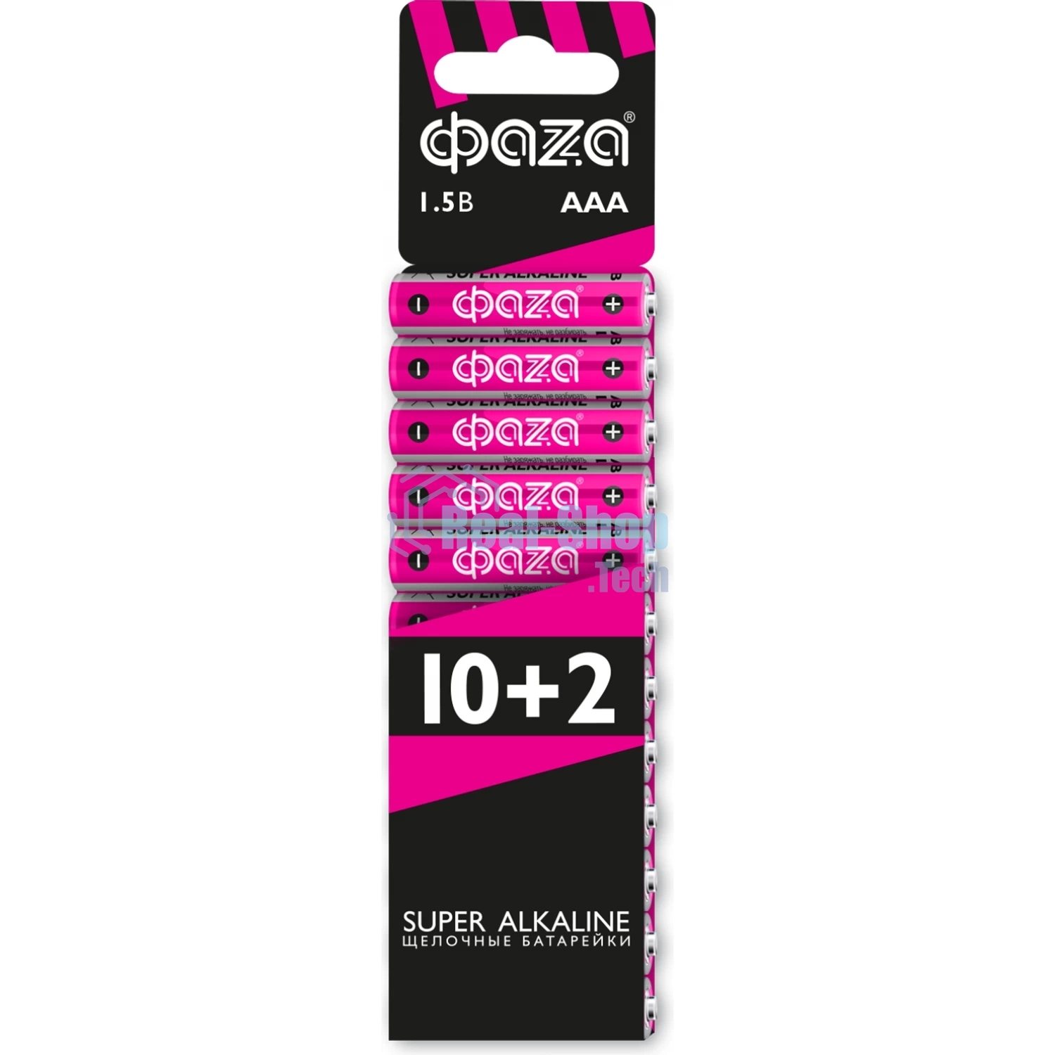 Элементы питания JazzWay LR03 (AAA) ФАZА Super Alkaline набор 10+2