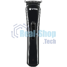 Триммер Vitek VT-2548 BK сеть/аккумулятор. Встроенная аккумуляторная батарея NiMh 2x1,2V AAA 800 mAh. Время зарядки от сети 8ч. Время автономной работы 45мин. Влажная очистка. Детальный триммер. Индикатор зарядки. Число установок длины 8. Максимальная длина стрижки 12мм. Минимальная длина стрижки 0,4. Способ регулировки длины регулировкой длины лезвий/сменой насадок. Материал лезвий высокачественная сталь. Число насадок 5. Стрижка бороды. Триммер для носа/ушей. Насадка для бритья. Аксессуары: Щеточка, смазочное масло.
