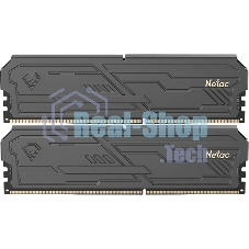 Оперативная память Netac Shadow III, DDR4, 32GB (2x16GB), 3200 MHz, CL16, с радиатором, чёрный