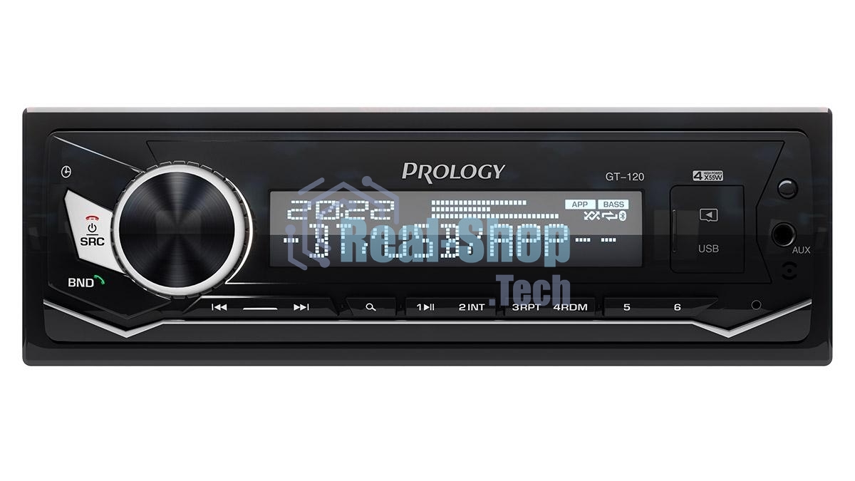 Автомагнитола Prology GT-120, 1 DIN, Bluetooth, USB Type-A, AUX